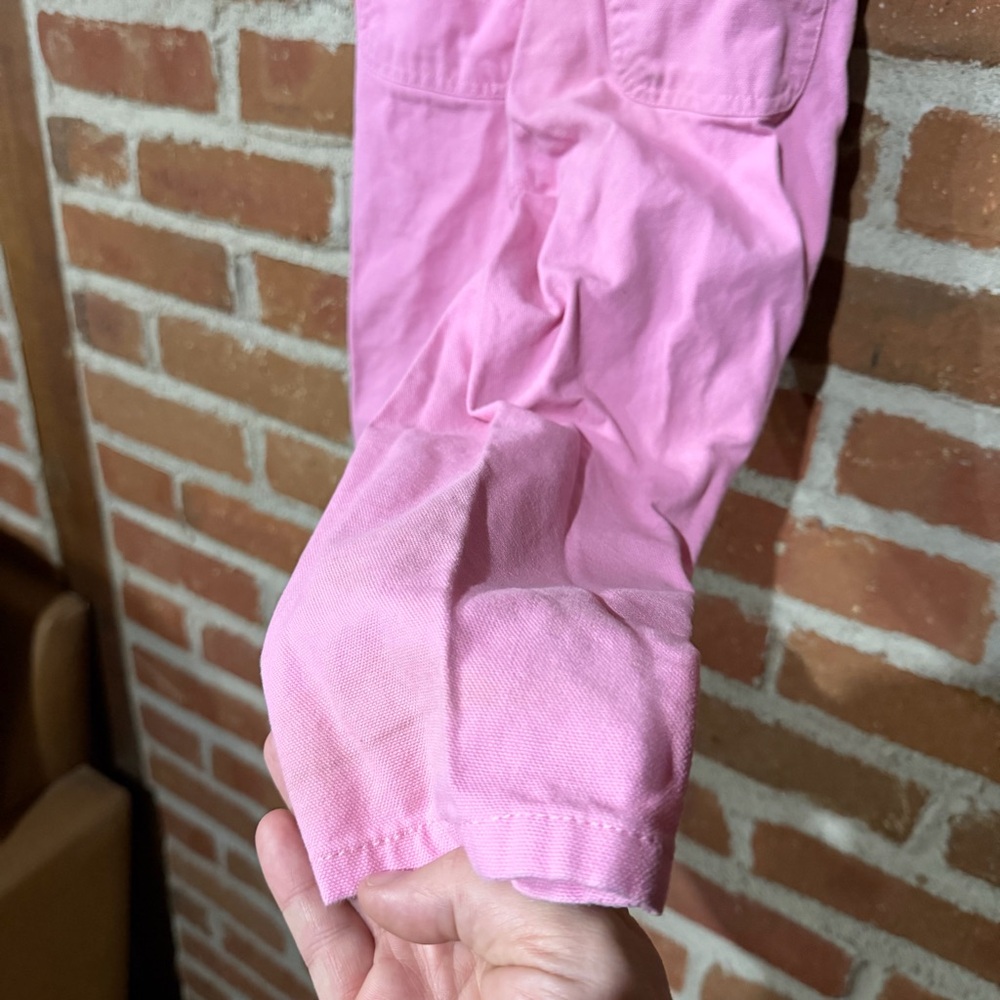 Carhartt Kids Pink Cotton Overalls with Front Pocket - Picture 11 of 12